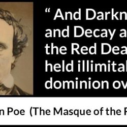 Quotes from masque of the red death