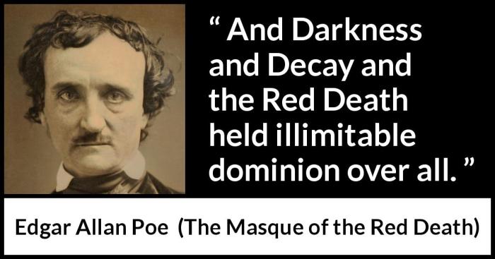 Quotes from masque of the red death