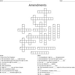 Bill of rights crossword puzzle answers