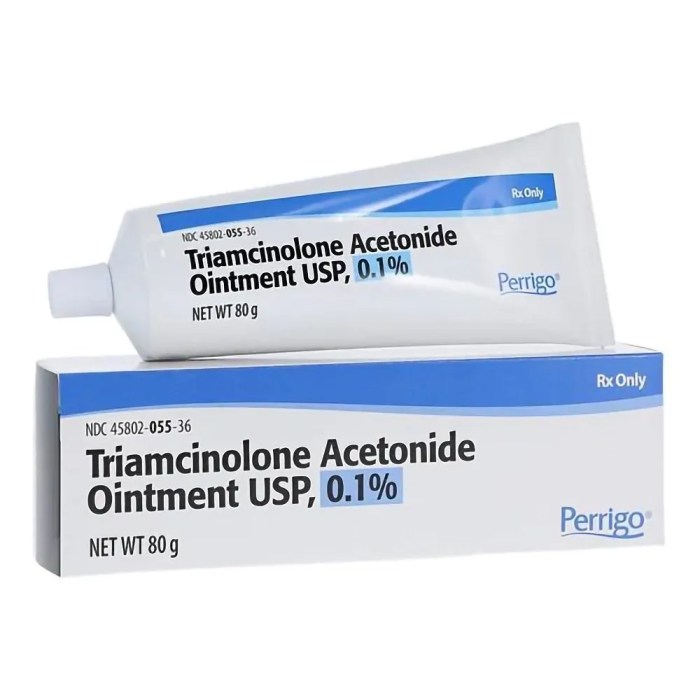 Triamcinolone package principal 15g label panel display carton