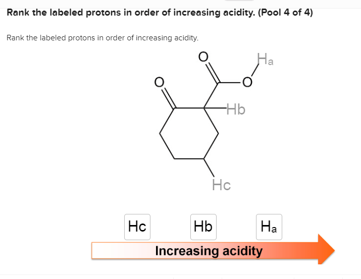 Rank the solutions below in order of increasing acidity.